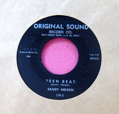 SANDY NELSON - Teen Beat - clean 45 rpm - Original Sound 5