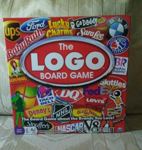 The Logo Board Game Spin Master Games Ages 12+ 2-6 Players Com...