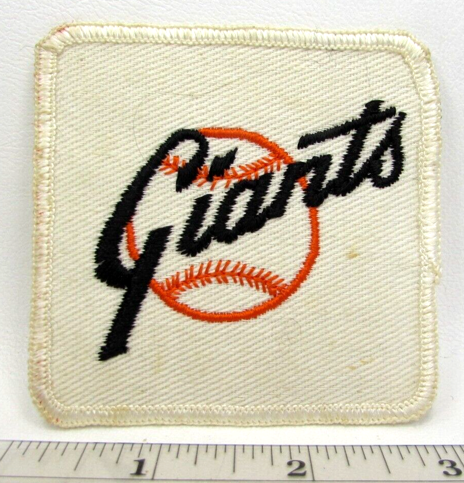 Vintage San Francisco Giants 1970's Logo Jacket Patch Major