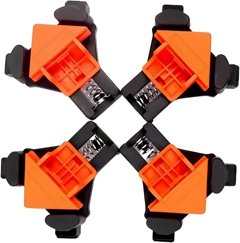 4Pcs Corner Clamps, Welding Fixture, Woodworking Right Angle Clamp, Adjustable I