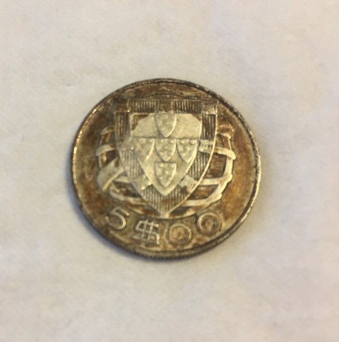 *1951 Republica Portuguesa 5$00 Silver Coin