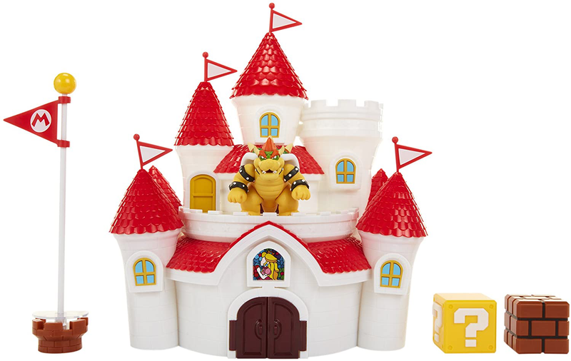 Super Mario Mushroom Kingdom Castle Playset With Exclusive 2.5&Acirc;&euro; Bowser Figu