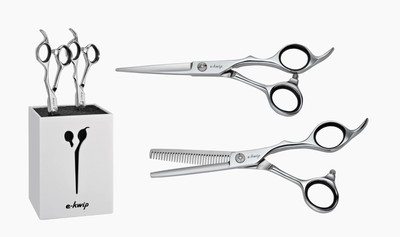 E-kwip Ed 55 Education Set Scissor Set 5.5 Inch Hair Scissor + Modeling Scissor