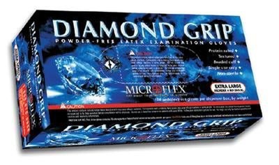Microflex MF-300-XL Extra Large Diamond Grip Latex Gloves 100 Count