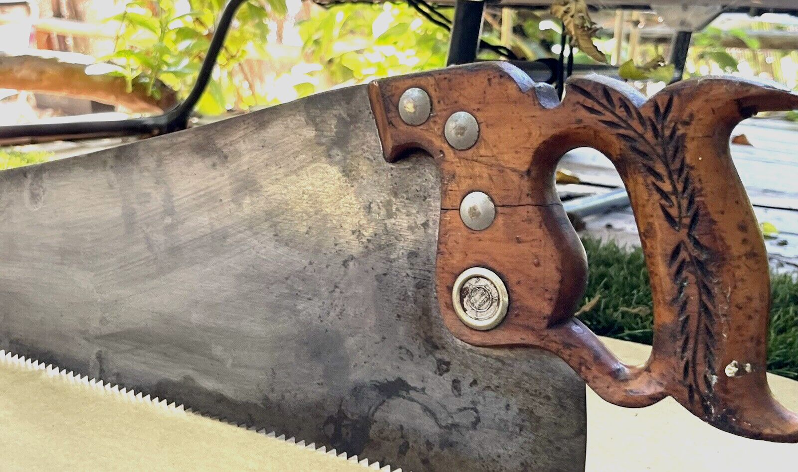 小物 MADE IN USA crosspattern Vintagebandanna Antique Vintage KEEN KUTTER No. 88 HAND SAW-Rip-26