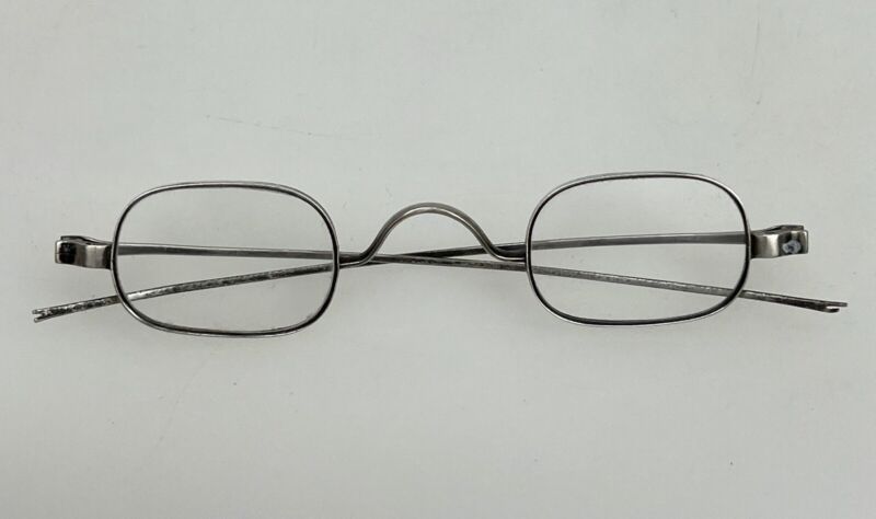 Antique Coin Silver Spectacles Eyeglasses - 91299