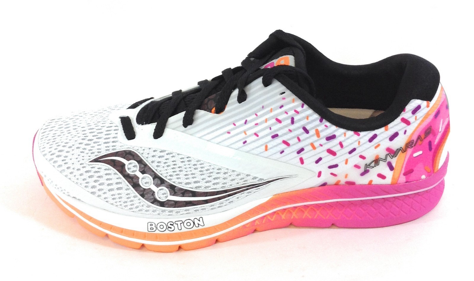 Pre-owned Saucony Womens  Kinvara 9 Dunkin' Donuts S10418-18 Boston Sneakers Shoes In White