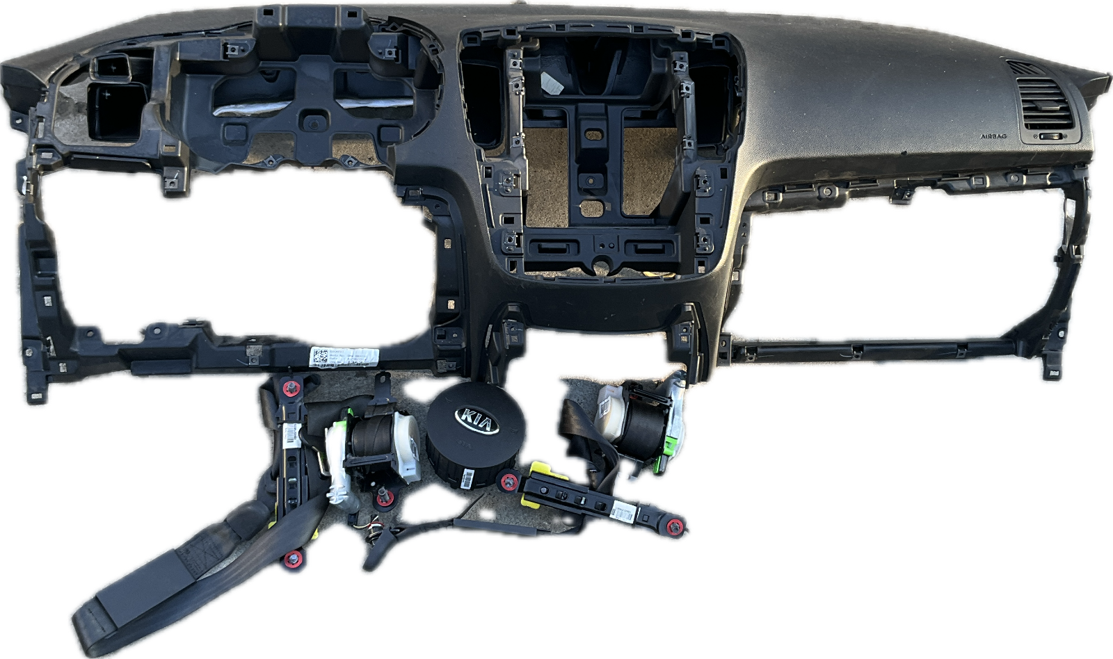 kit airbag completo per modello KIA VENGA anno 2014 cinture, carica volante