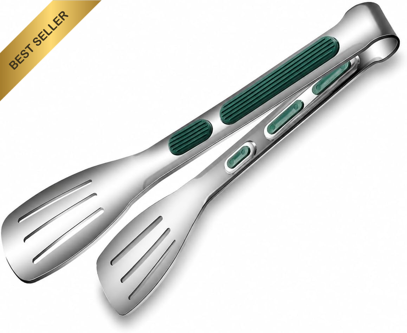 Kitchen Tongs - 23 Cm 9 Inch，304 Premium Stainless Steel Ice Sugar Tongs，Heavy D
