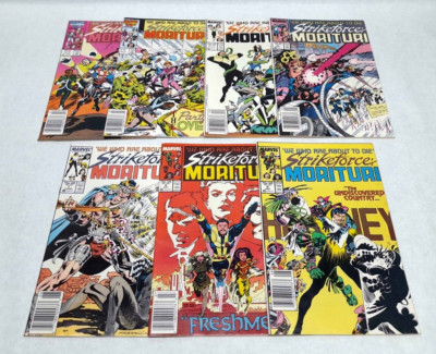 Strikeforce: Morituri #3-9 - 1987 Marvel Comic Book Lot of 7