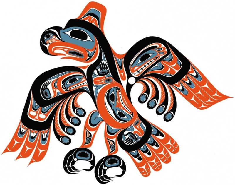 Skiamsm Haida Thunderbird Bill Reid Art Card Northwest Coast Native