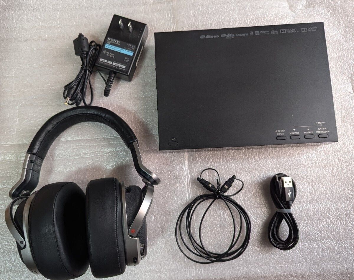 SONY MDR-HW700DS Black Wireless Surround Sound Headphone SONY MDR-HW700DS Black Wireless Surround Sound Headphone