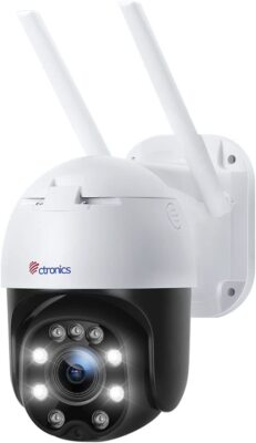 Ctronics WiFi Security Camera 5MP 5X Optical Zoom PTZ Camera Auto Tracking
