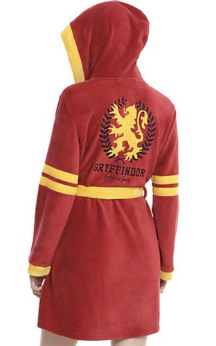 Harry Potter Gryffindor House Crest Bath Robe Dressing Gown Lg/XL X-Large