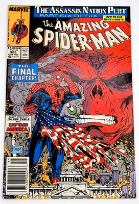 AMAZING SPIDER-MAN #325 (1989) / VF+/ MARK JEWELER'S NEWSSTAND MCFARLANE