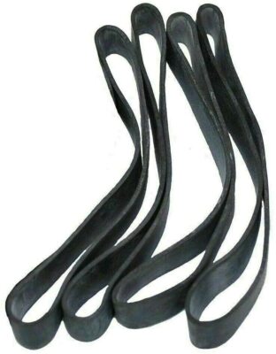 Large Industrial Office Black Rubber Bands Heavy Duty 7'' x 5/8 ''  Pack of 6