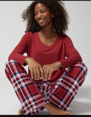 NWT SOMA Cool Nights Long Sleeve PJ set Size L
