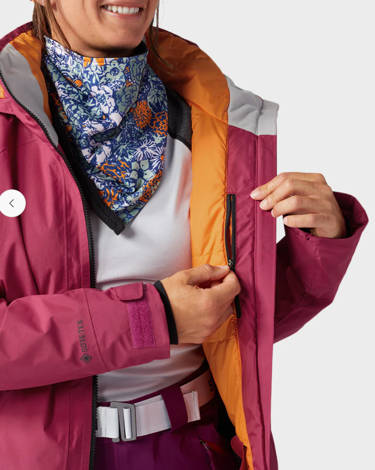 Pre-owned Stio Doublecharge Insulated Jacket Women's Medium Wild Raspberry Goretex