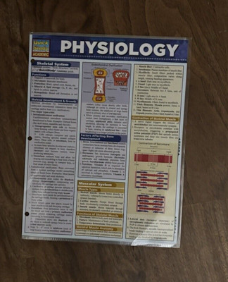 Barchart Physiology Quick Study Guide NEW