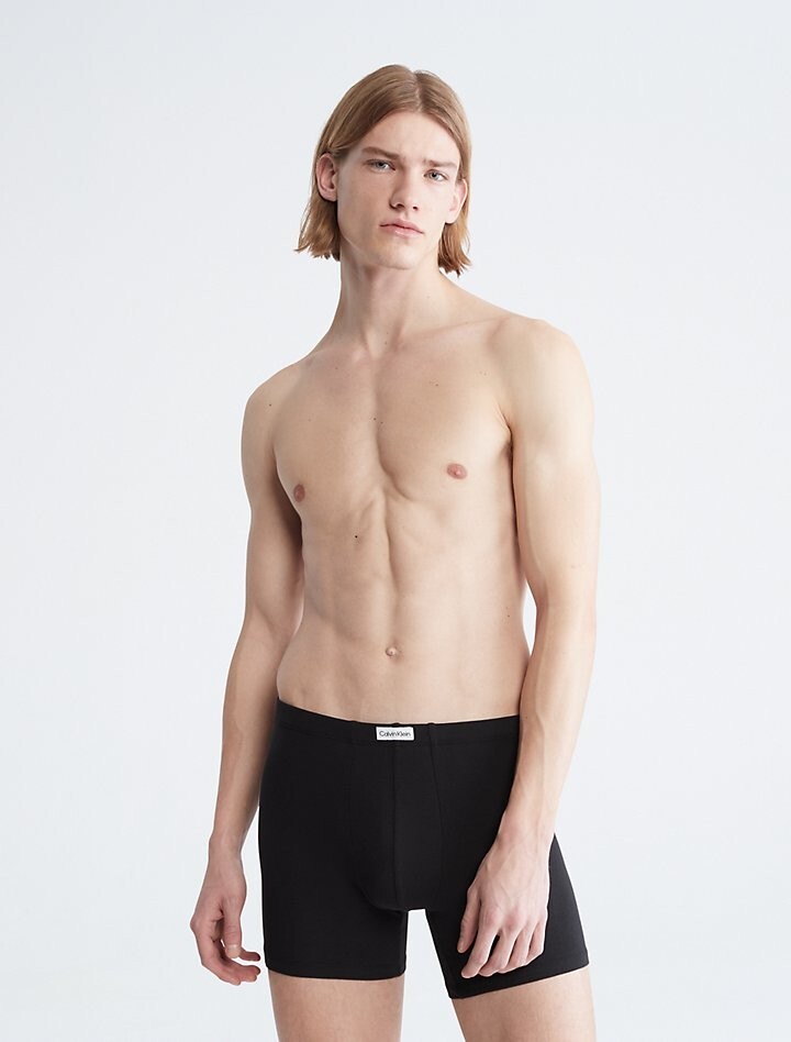 

Calvin Klein Мужские современные хлопковые эластичные шорты с низкой посадкой, черный размер , 3 шт