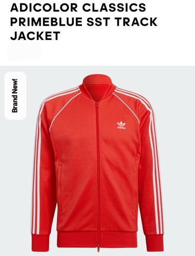adidas PRIMEBLUE ジャケット Mサイズ レッド Size M- Adidas- Adicolor Classics Primeblue SST Track Jacket