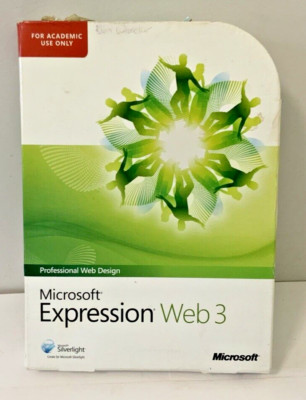 Microsoft Expression Web 3, Compatible With Windows 7, W Product Key And Manual!