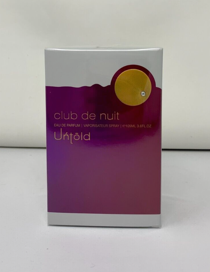 Armaf club de nuit UNTOLD 105ml/3.6oz Eau de Parfum Unisex Spray - New | Sealed