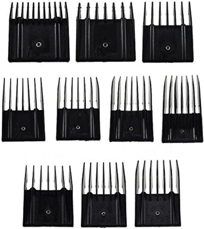 Miaco Universal Clipper Guide Comb Guard Set, 10 Pieces, Fit