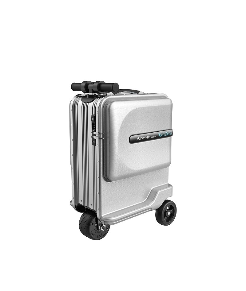 Airwheel SE3MiniT Sliver 20inch Smart Rideable Suitcase Electric Luggage Scooter