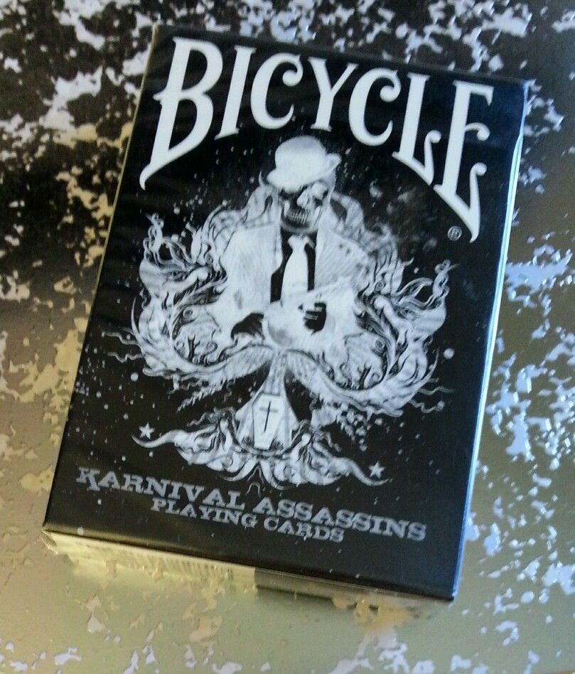 Karnival Assassins Black Deck Bicycle Playing Cards Poker Size USPCC Limited New