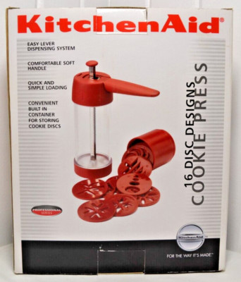 KitchenAid 16 Disc Design Professional Series Cookie Press KG306ER NEW in BOX