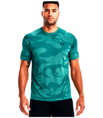 NWT Under Armour Men's UA Velocity Jacquard Tee 1371203-452, Green camo 5XL