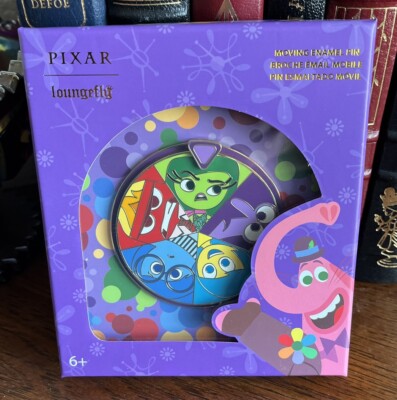 Loungefly Pixar Inside Out Spinner 3  LE 1,300 Pin NIB What s Your Emotion?