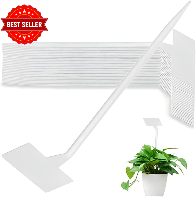 Plant Labels 28PCS,11.8 Inch Waterproof Plastic Plant Tags, Writable T-Type Gard