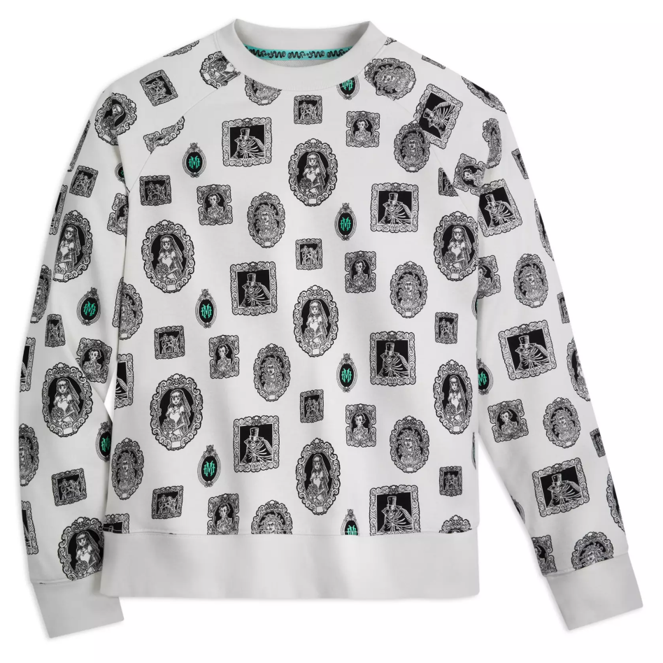 Disney The Haunted Mansion Portraits Pullover Sweatshirt for Adults Size S New