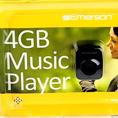 Emerson 4 GB MP3 Music Player Bundle Headphones Belt Clip Rechargeable Battery