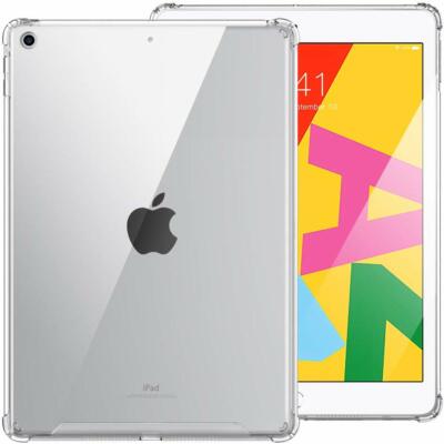 For i Pad 7 Gen 10.2 inch Rubber Thin Case TPU Silicone Protective Clear Cover
