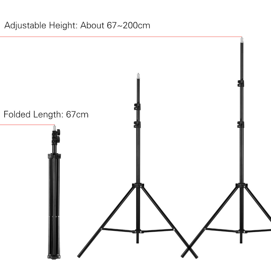 Lichtstativ Lampenstativ Kamerastativ Leuchtenstativ bis 2m w 14 Schraube Y9F9