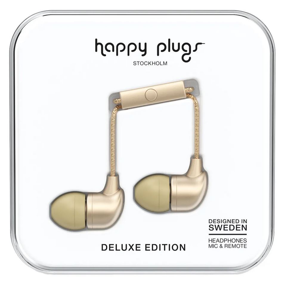 Наушники-вкладыши Kopfhörer Happy Plugs Elektronik 7832 Headset Champagne