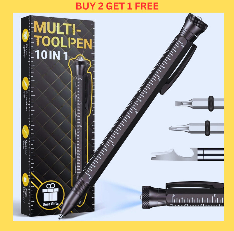 Gifts for Men/Women Multitool Pen -10 in 1 Cool Tool