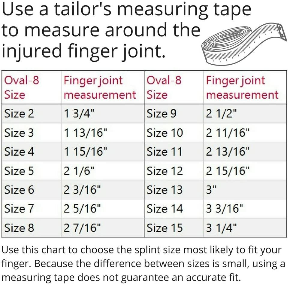 3-Point Products Oval-8 Finger Splint Size 6 (Pack of 5)