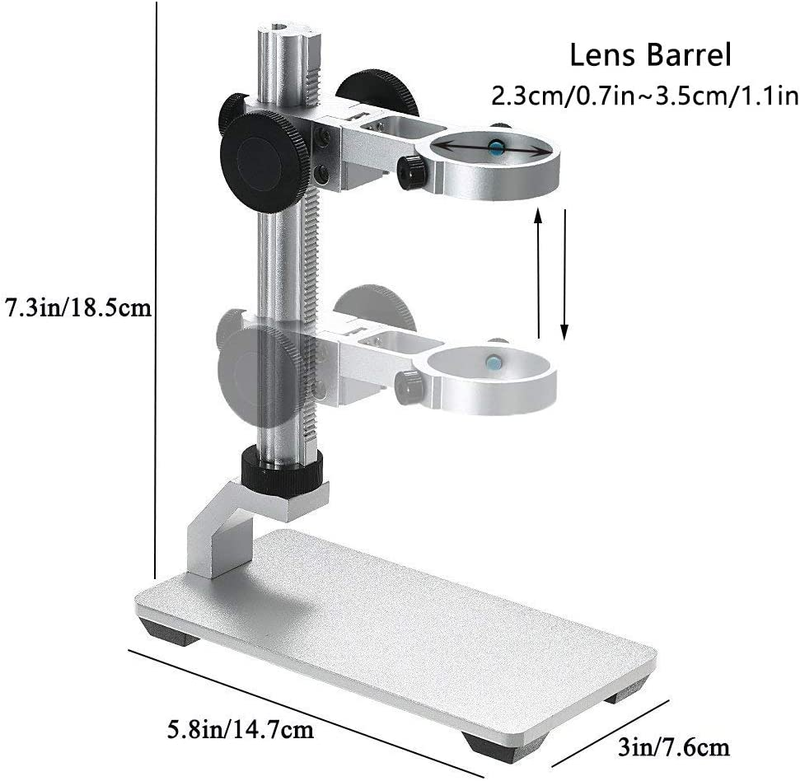 Aluminum Alloy Stand Holder for Usb/Wi-Fi Digital Microscope, Bysameyee Universa