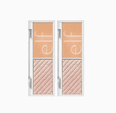 2 PACK e.l.f. Cosmetics Bite Size Face Duo, Cantaloupe