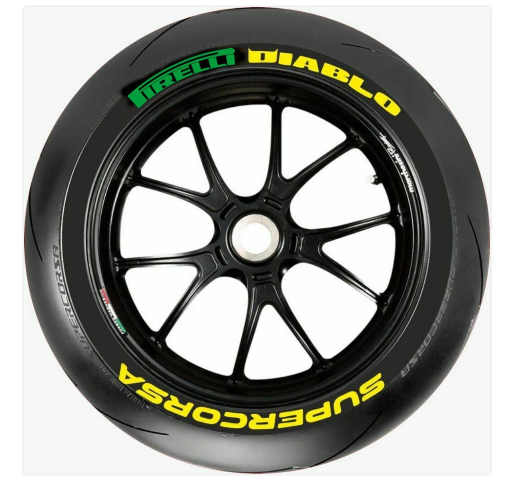Tire Lettering Supercorsa Motorcycle size 0.75