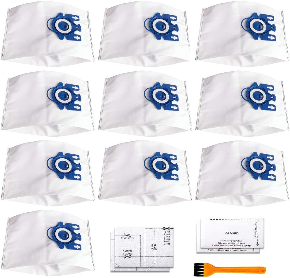 15Pcs Vacuum Cleaner AirClean 3D Efficiency Dust Bags Replace Miele for Miele GN