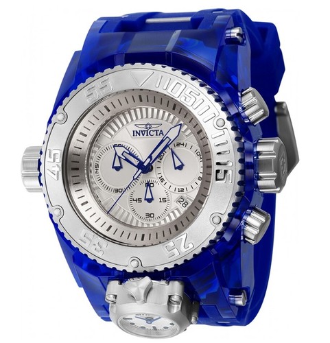 Pre-owned Invicta Bolt Zeus Magnum Shutter Men's 52mm Dual Time Chronograph Watch 43108