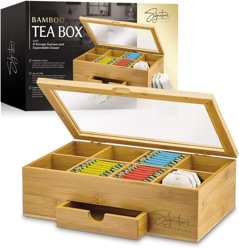 Box Storage Organizer With Drawer (8 Compartm