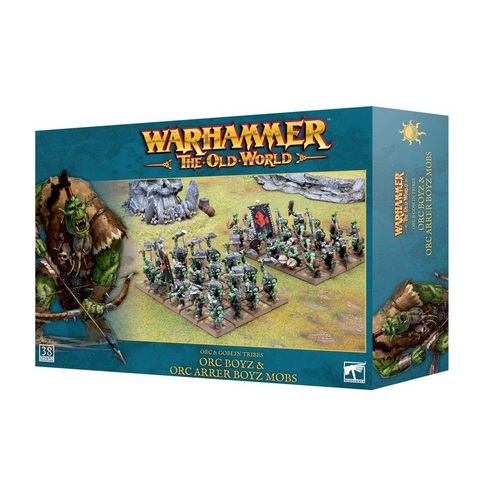 Warhammer The Old World: Племена орков и гоблинов - Орк Бойз и Орк-Аррер Бойз Моб