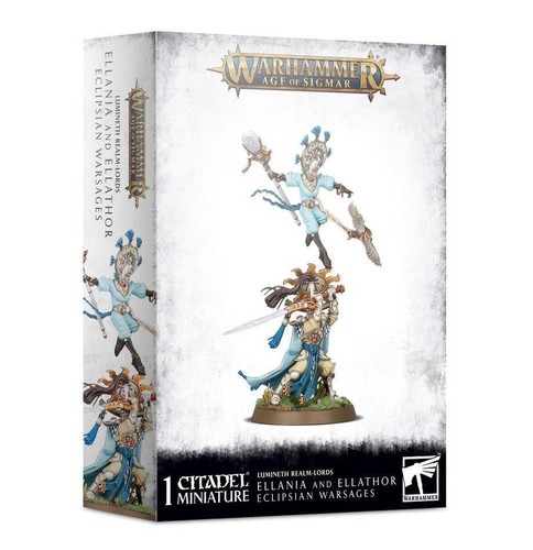Warhammer AoS: Люминет - Эллания и Эллатор, боевые маги Затмения.