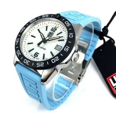 Pre-owned Luminox Men's  Pacific Diver Ripple 39mm Steel Dive Watch Xs.3124m